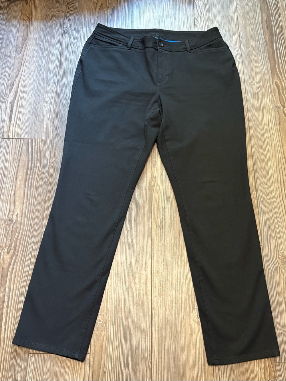 Eddie Bauer Women 12 Black Dress Pants Stretch Performance Travel Work Trousers
